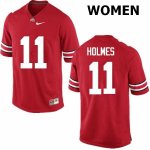 Women's Ohio State Buckeyes #11 Jalyn Holmes Red Nike NCAA College Football Jersey Wholesale ZGB0444DF